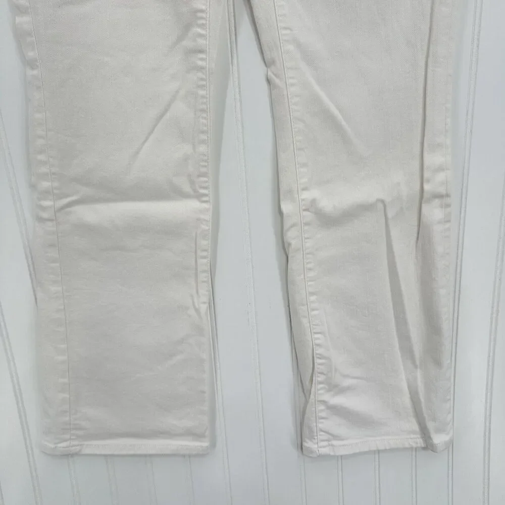 Apt 9 Jeans Womens 12 Bootcut Tummy Control White Stretch Denim Comfort Preppy